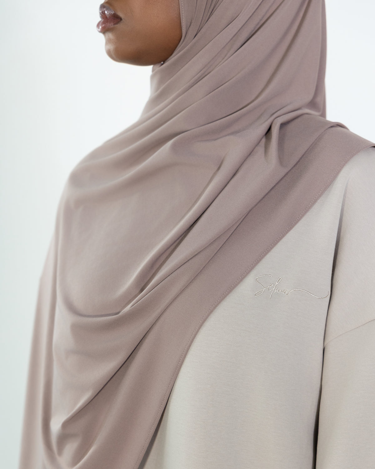 Cotton Dress Grey Taupe