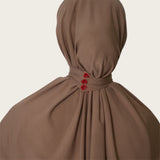 PREMIUM BONNET TAUPE RED