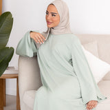JERSEY DRESS GREEN