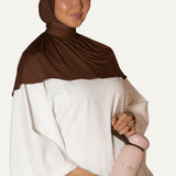 BAMBOU BONNET BROWN STRASS
