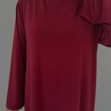 JERSEY DRESS BURGUNDY