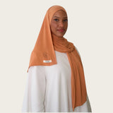 HIJAB BAMBOU DARK PEACH