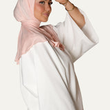 BAMBOO BONNET SATIN BLUSH PINK