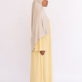JERSEY DRESS BUTTER YELLOW