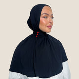 BREATHABLE BONNET BLACK RED