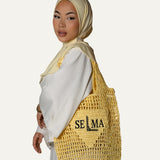 SELMA RAPHIA BAG YELLOW