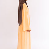 JERSEY DRESS ORANGE PASTEL
