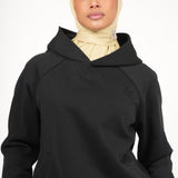 COTTON HOODIE BLACK