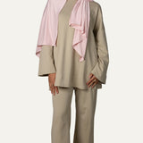 SET COTTON GREY KHAKI