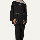 SET JERSEY BLACK BEIGE