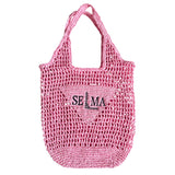 SELMA RAPHIA BAG PINK