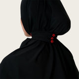 BONNET BLACK RED